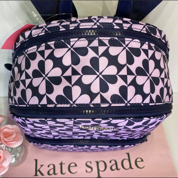 💜Kate Spade💜Large Karissa Backpack Geo Clover - Picture 3 of 8
